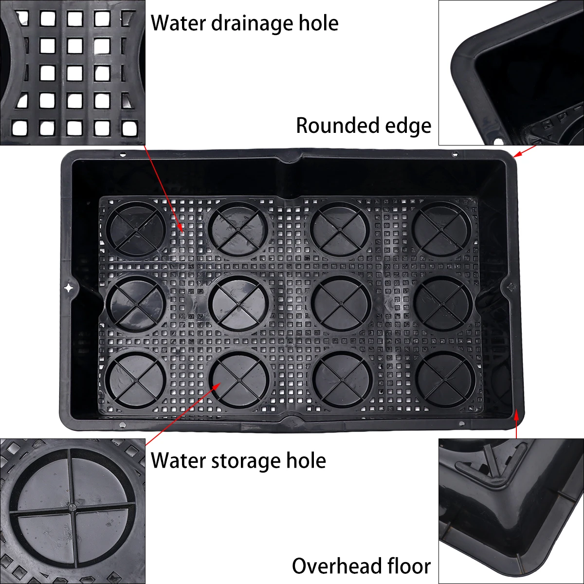 Plastic Plant Nursery Pots Nursing Tray Seeding Gardening Bonsai Plate Seedling Basin For Greenhouse Home Garden | Дом и сад