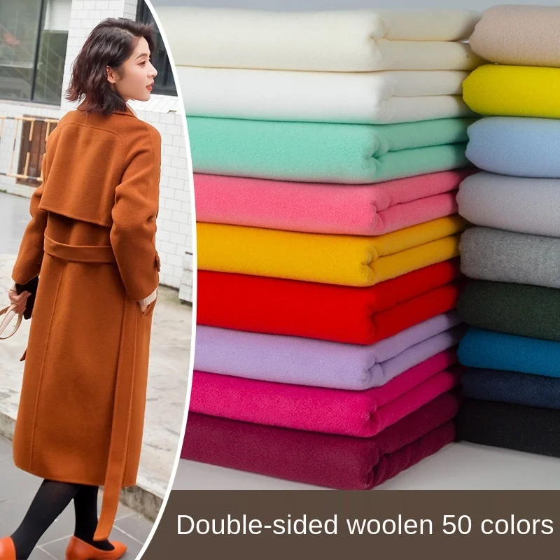 Ширина 59 ''утолщенная двухсторонняя твидовая ткань на половину ярда для