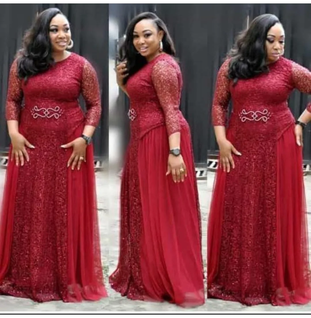

High Quality Elegant African Women Clothing Plus Size 3XL Party Evening Tunic Party Formal Sequin Sexy Long Vestidos De Festa