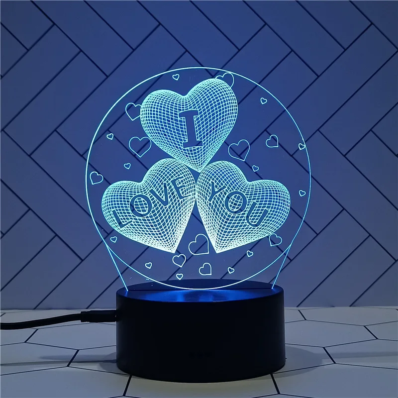 

Акриловый светодиодный ночник, 7 цветов, USB 5 В, RGB, цветное затемнение, сенсорное дистанционное управление, атмосферный Настольный светильни...