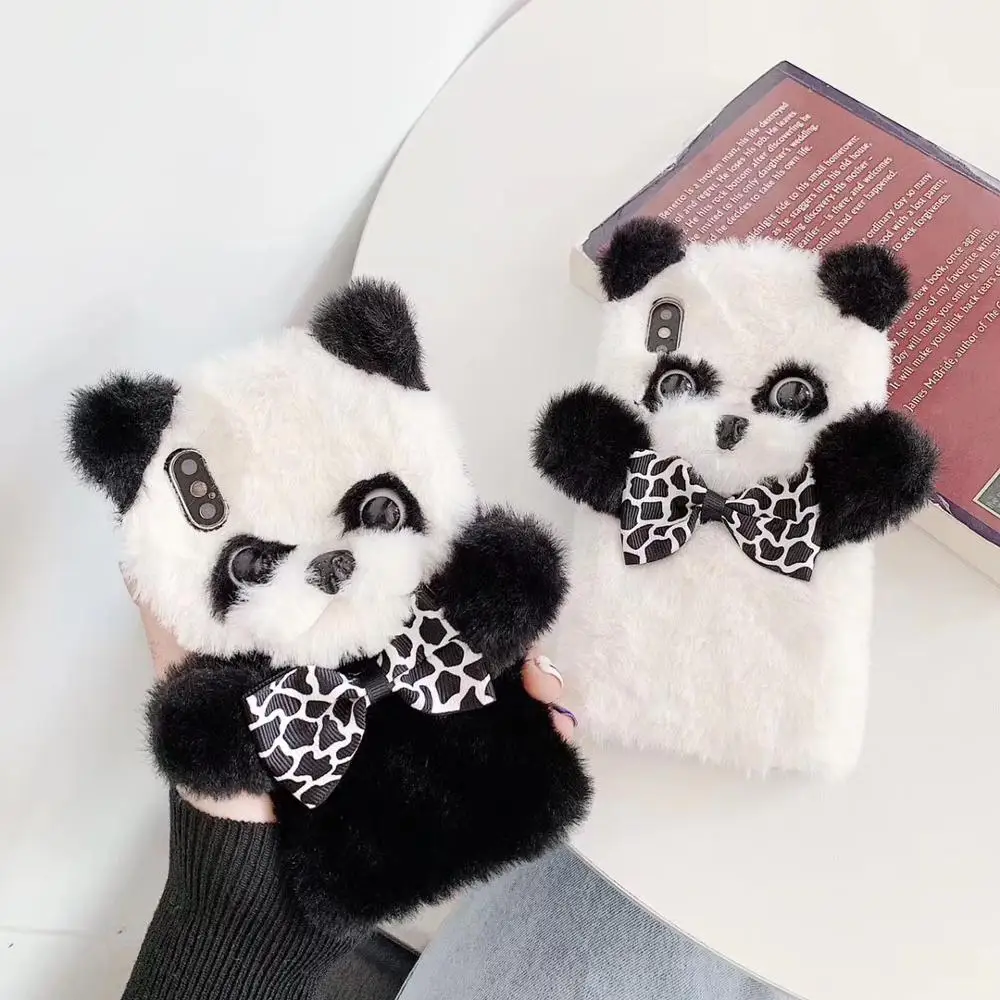 Teddy Stuffed Toy Silicone Phone Case For iphone6 7 8 plus cases X XR XS MAX luxury HandmadeWarm iPhone11 Pro Max Cover |