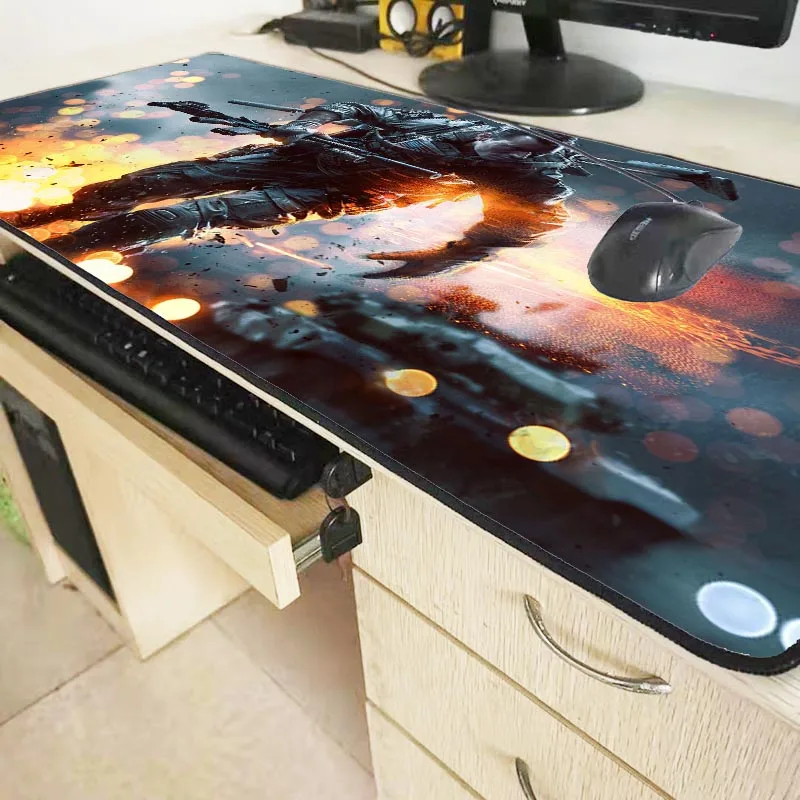 Mairuige 70x30/90x40 см Battlefield резиновый коврик для мыши большой коврик для мыши настольные коврики большие коврики для мыши игровой ковер XL для работы в офисе