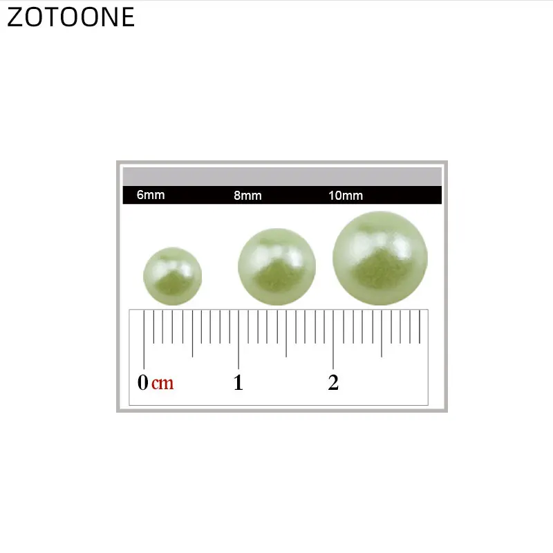 ZOTOONE стразы из пластика ABS пластик половина круглая жемчужная бусина DIY Стразы для