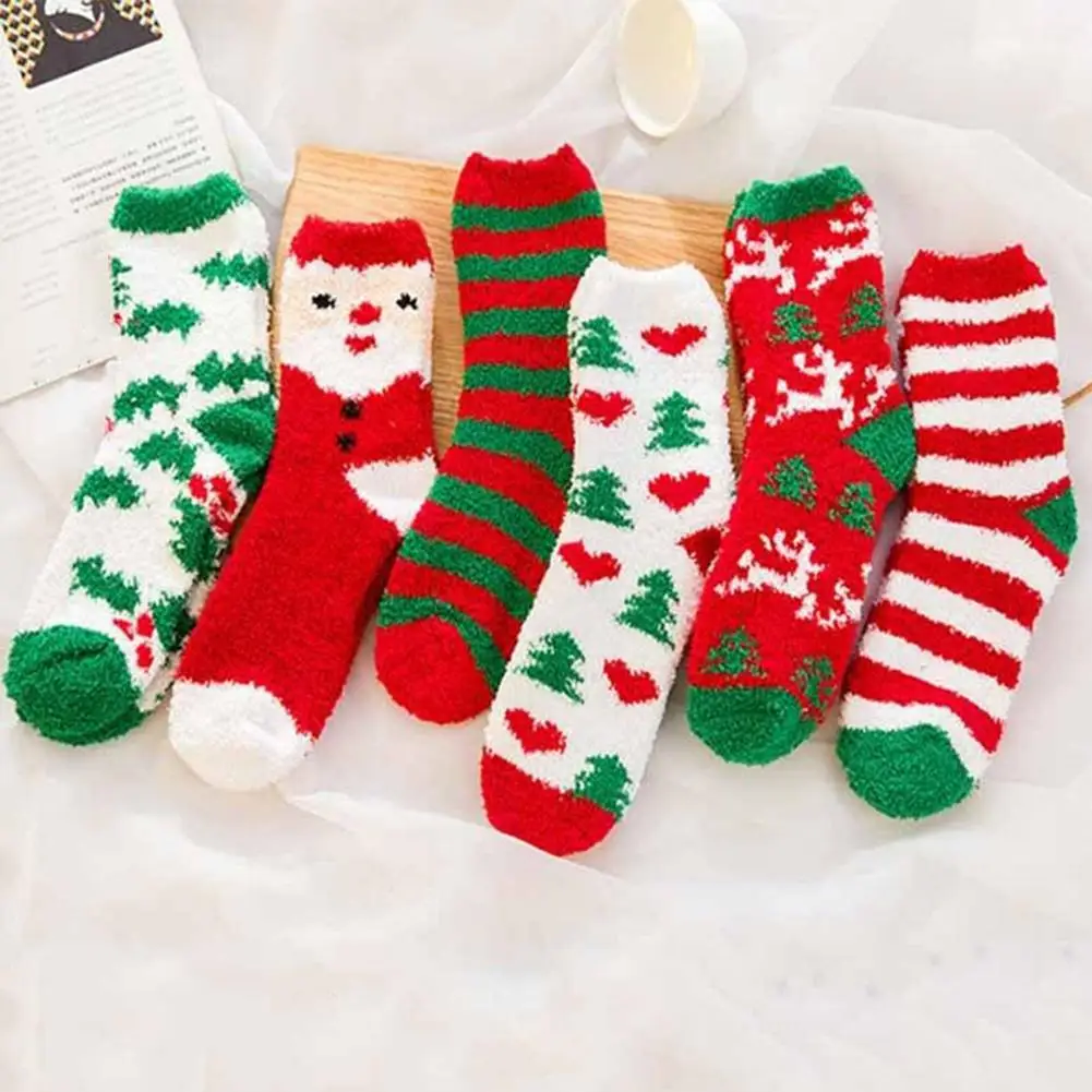 Рождественский Декор дерево лось Санта теплый коралловый флис для взрослых