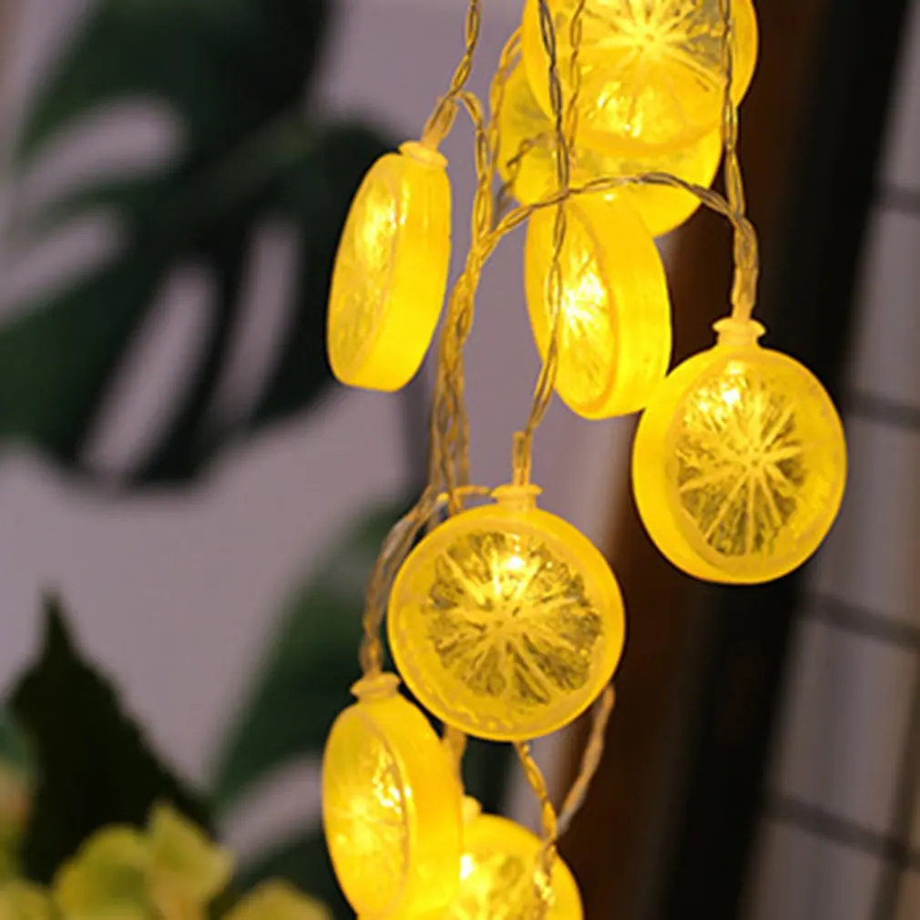 

3M 20 LED Lemon Curtain String Light Chain USB Fairy Christmas Lights Outdoor Indoor Garland For Party Wedding Holiday Decorate