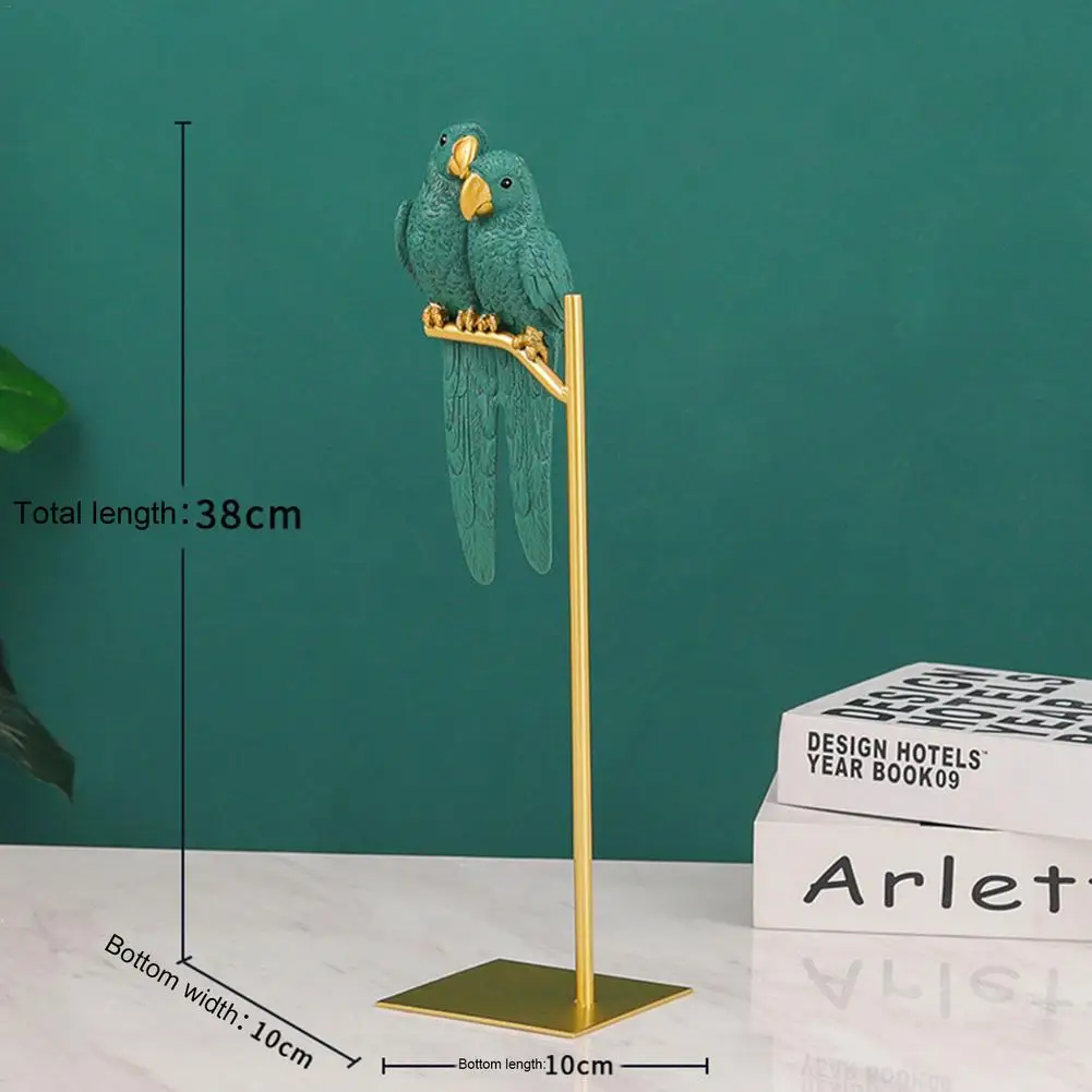 

European Creative Couple Parrot Resin Decoration Home Living Room TV Cabinet Living Room Entrance Resin Crafts Decoration