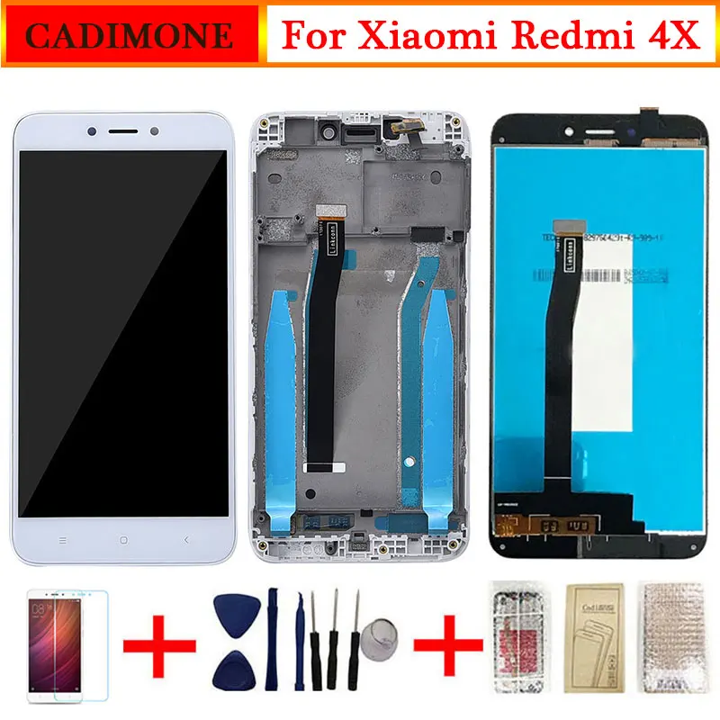 Для Xiaomi Redmi 4X ЖК дисплей экран с рамкой замена экрана для дигитайзер в