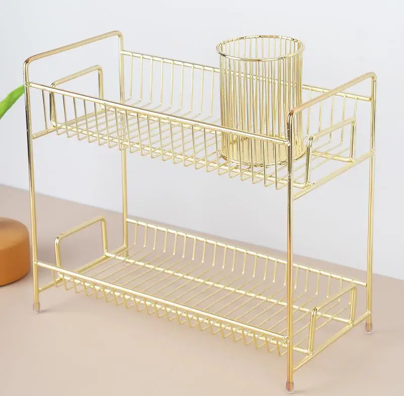 

Bathroom Storage Rack Desktop Cosmetics Storage Box Multi-layer Skin Care Products Storage Organizer Kitchen Finishing Rack