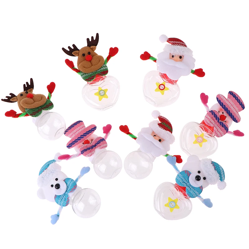 Рождественские подарочные пакеты банка для конфет бутылка хранения сумка