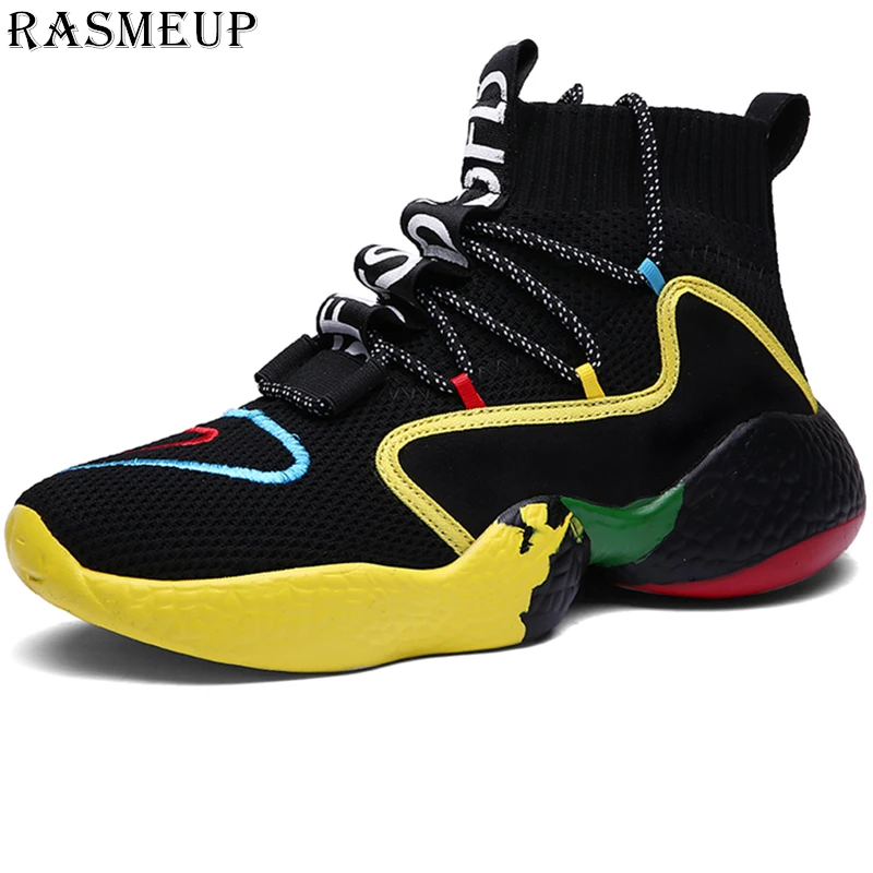 RASMEUP дышащие мужские женские носки кроссовки 2019 модная мужская обувь на плоской