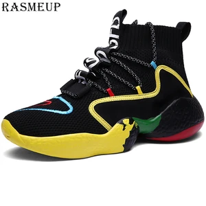 RASMEUP дышащие мужские женские носки кроссовки 2019 модная мужская обувь на плоской платформе для тренировок женская обувь мужская обувь