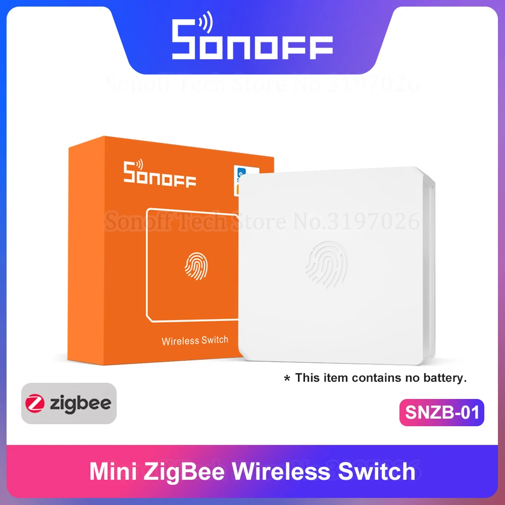 Интеллектуальный выключатель света SONOFF Zigbee SNZB 01 Беспроводной умный