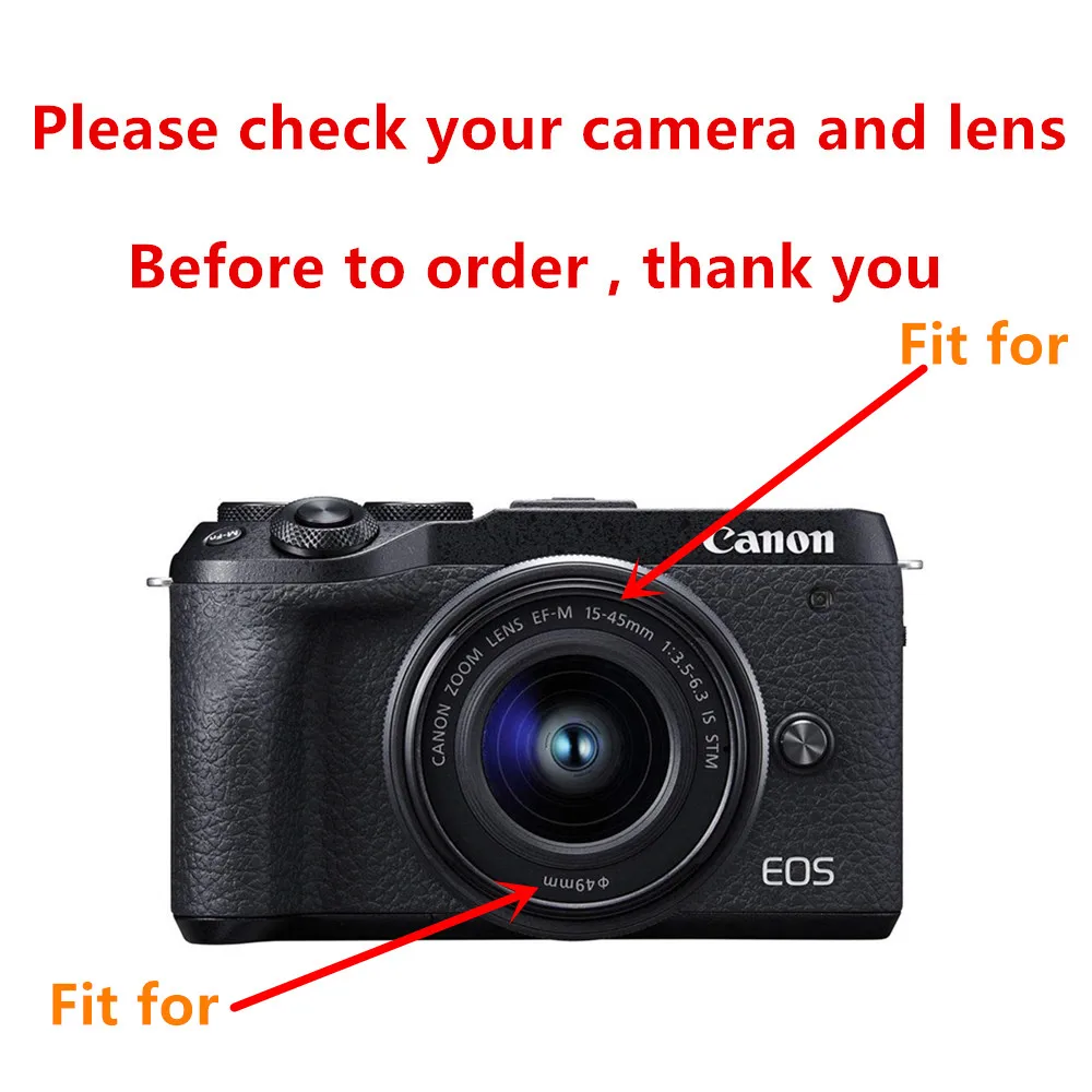 UV FLD CPL фильтр бленда крышка Очистки Ручка воздуходувка для Canon EOS M6 Mark II M5 M10 M50 M100 M200 с EF-M 15-45 мм объектив