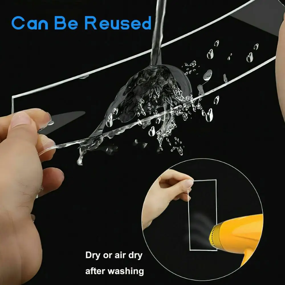 16.5ft нано Двухсторонняя клейкая волшебная лента водонепроницаемые бесследные