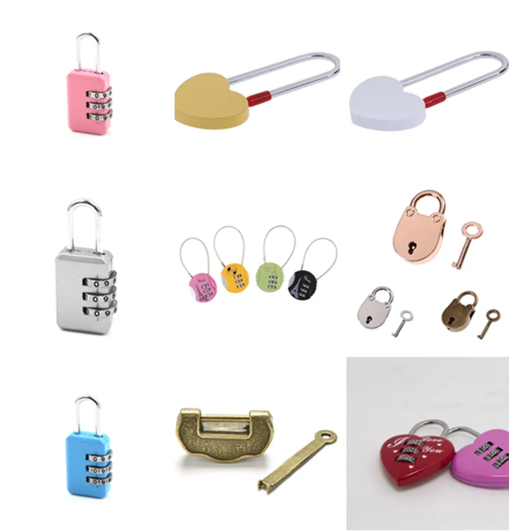 MINI Safe Code Combination Number Lock Luggage Bag Case Gym Locker Padlock Keys For Handbag Tiny Craft Diary Box Locks | Обустройство