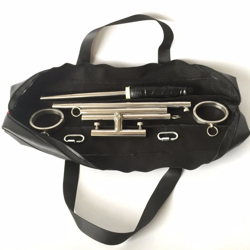 Эротический фаллоимитатор с открытой ногой из нержавеющей стали|Наручники и