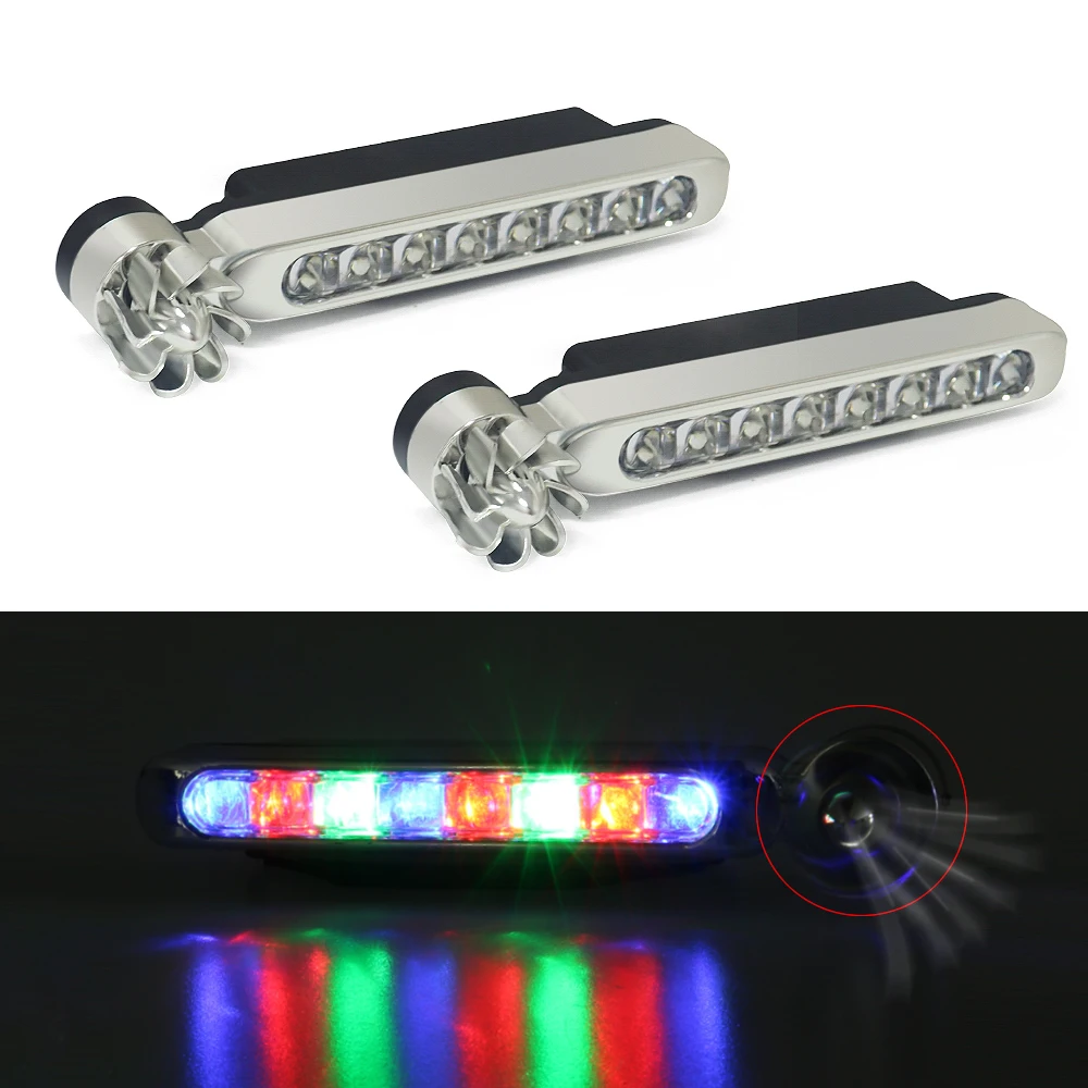 changeable 2 шт. Автомобильные дневные ходовые огни для AMG Mercedes W212 W210 W211 W202 W203 CLA CLS GLS GLK Тюнинг автомобиля ветровые грили полоска-Фара - Испускаемый цвет: changeable