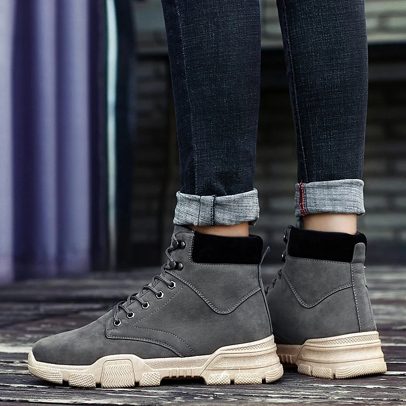 

MAISMODA New Winter Shoes with Fur Keep Warm Outdoor Working Anti-slip Snow Boots Comfortable Size 39-45 YL621