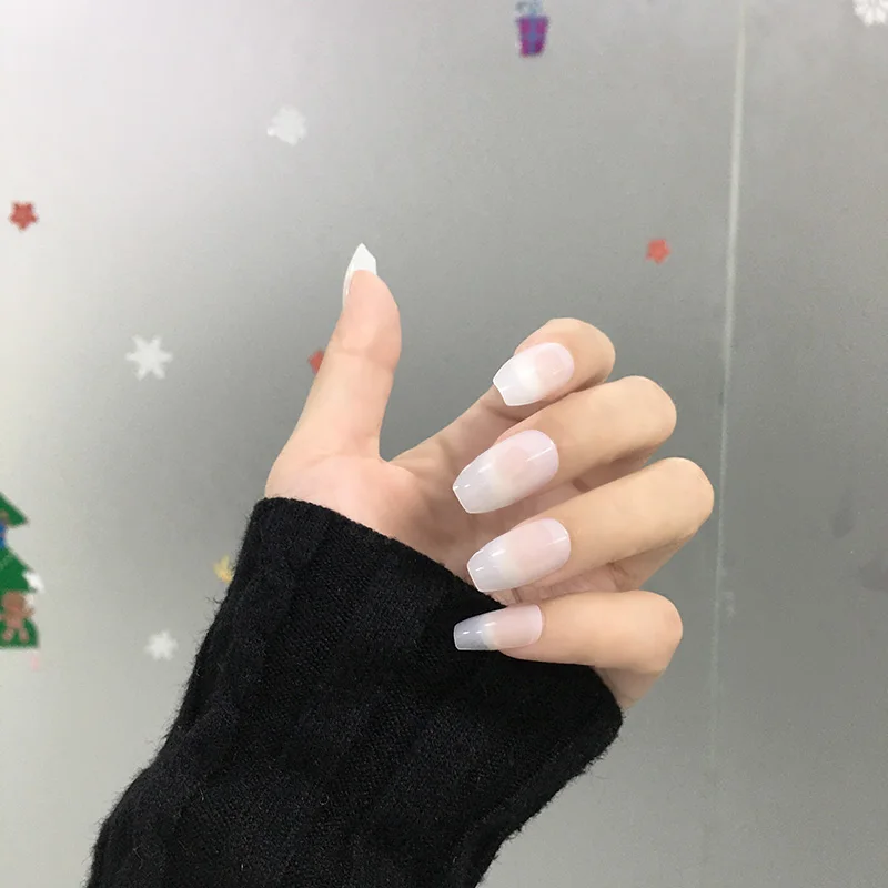 Женские летние однотонные наклейки для ногтей маникюрные инструменты в стиле Ins