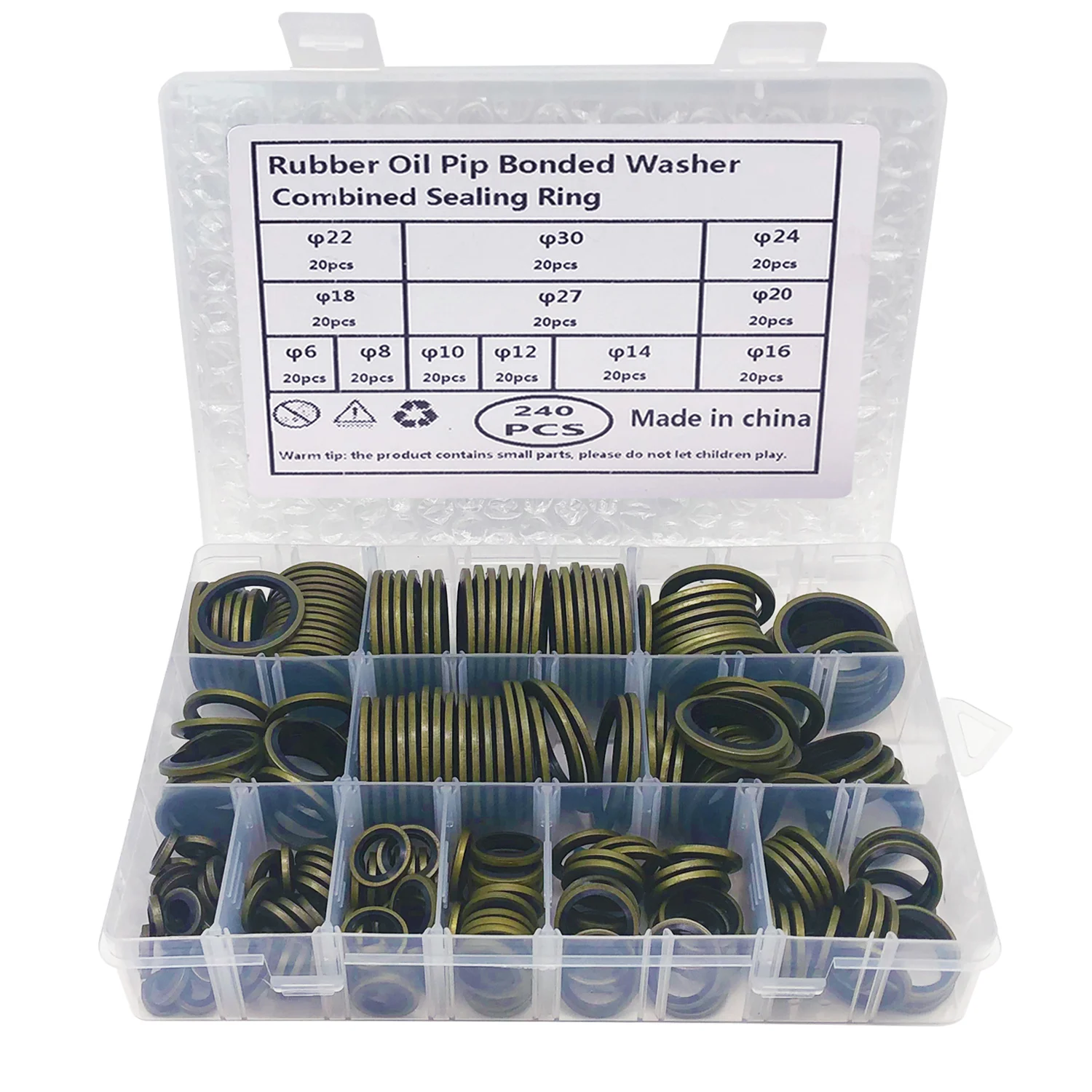 240 шт./кор. гидравлическое резиновое масло высокого давления скрепленная шайба