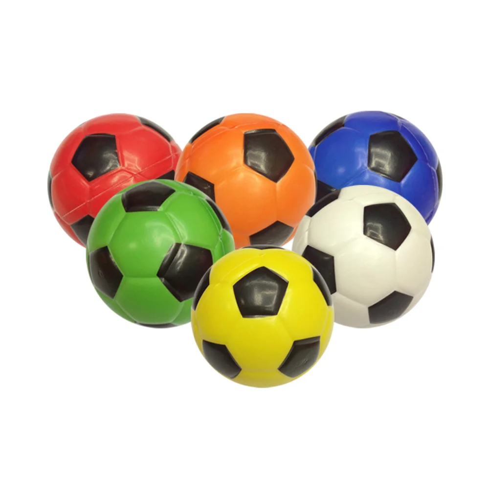 

10pcs 6.3cm Colorful Imitation Football Squeeze Football Decompression Toys Pressure Relief Roy Random Color