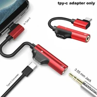 type c earphone adapter mobile phone adapter for charging listening 2 in1 audio converter adapter cable
