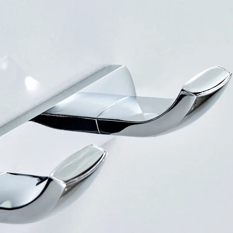 Туалет стене висит вешалка для полотенец простые серебристо-крюком 4