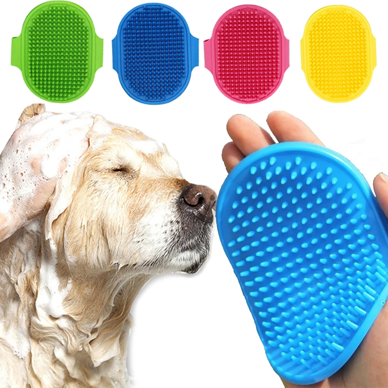 

Pets Silicone Washing Glove Dog Cat Bath Brush Comb Rubber Glove Hair Grooming Massaging Kitchen Cleaning Gloves Dog Supplies