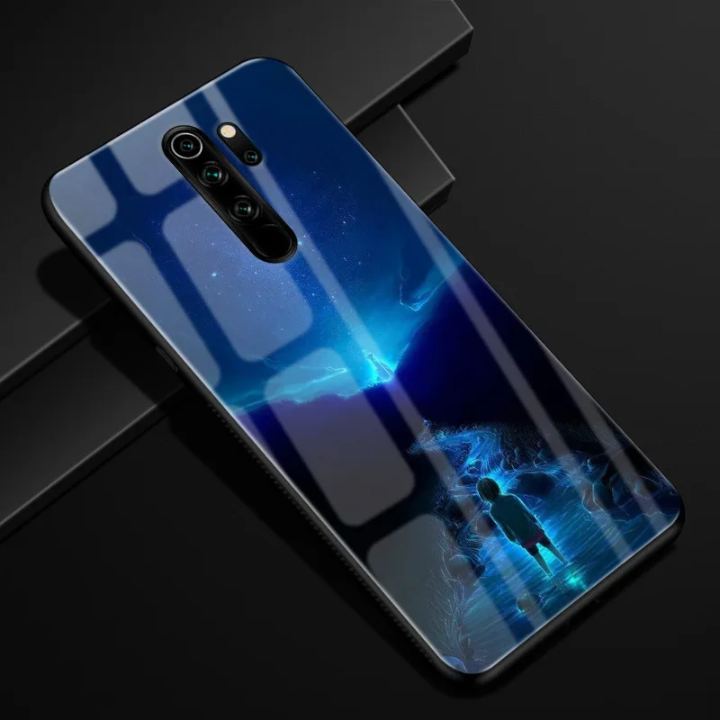 Для Xiaomi Redmi Note 8 Pro Чехол силиконовый бампер стекло жесткая задняя крышка для Redmi Note 8 чехол для телефона s Redmi Note8 Pro 8Pro Coque