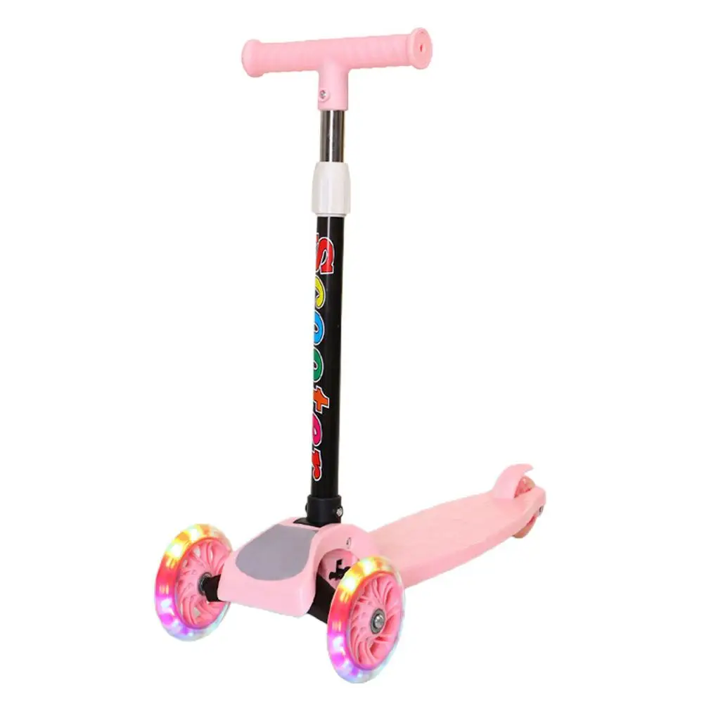 

Children's 3 Wheel Foot Scooters Kick Scooter LED Shine Balance Bike Adjustable Height Skateboard Kick Scooter For Boys/girls