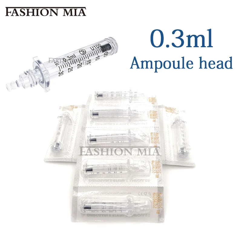 

Disposable 0.3ml Hyaluron Pen Syringe Atomizer Ampoule Head Needles For Lips Lifting Filler Anti-wrinkle Injection Atomizer Pen