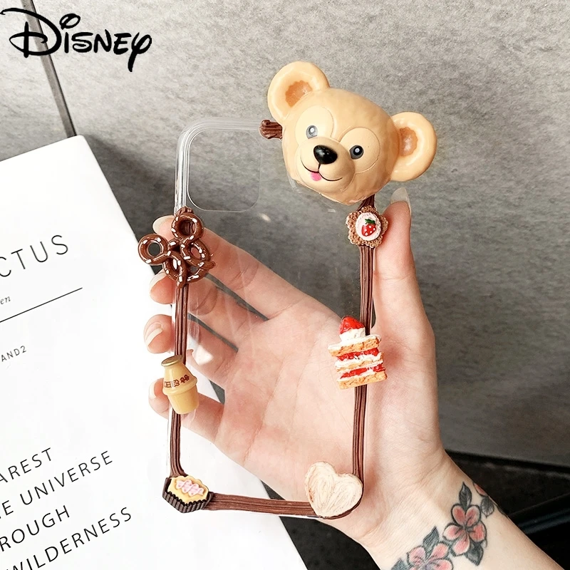 

Disney Cartoon Duffy Bear Shirley Handmade DIY girl Mobile Phone Case FOR iPhone 8P/X/XR/XS/XSMAX/11promax/12Pro/12mini/se2/7