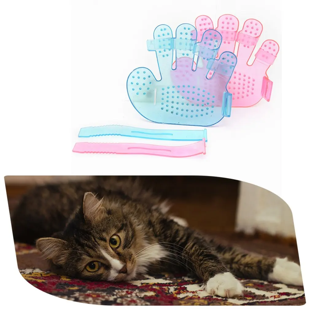 

Rubber Pet Cleaning Supplies Massage Five-finger Bath Brush Cats Dogs Palm Brush Pet Brush Soft Comb Cleaning Supplies