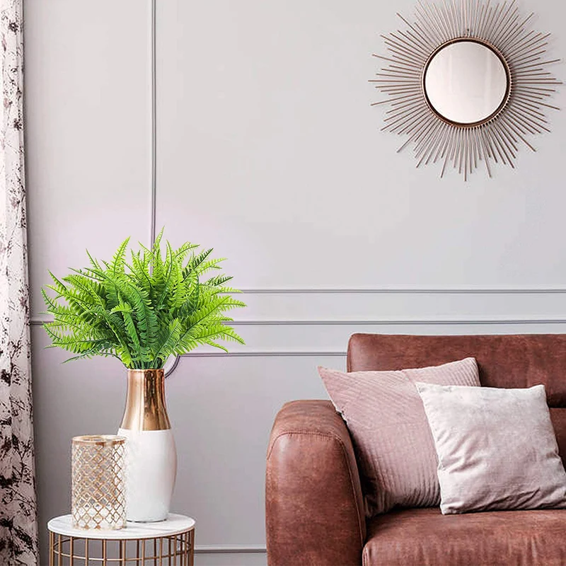 Искусственные бостонские папоротники пластиковые искусственные кустарники