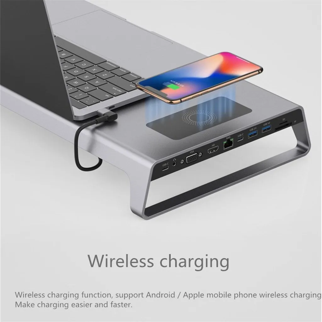 Кабель с разъемом USB типа C 3 0 Многофункциональный 11 in1 стыковочный концентратор +