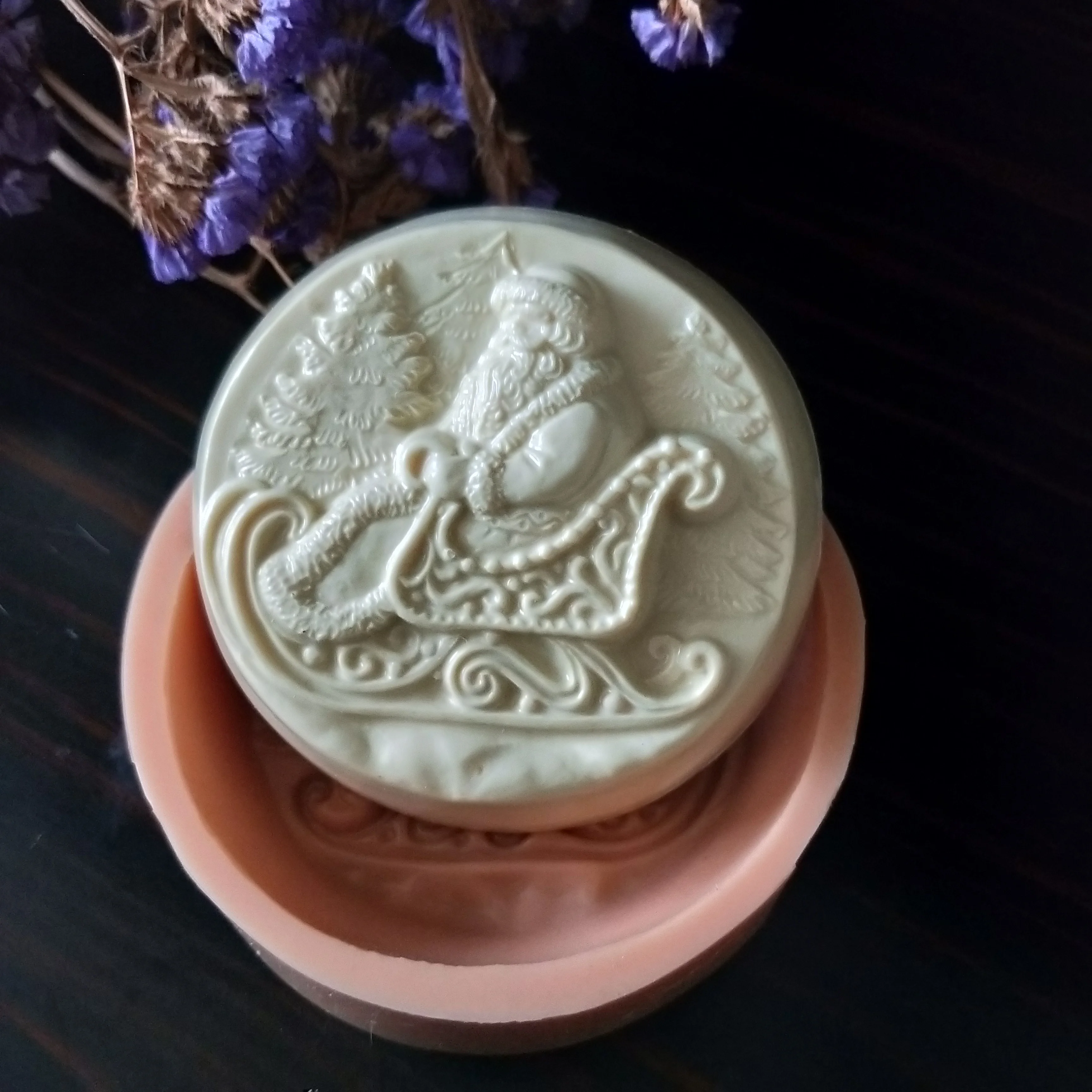 Рождественская форма для мыла в форме Санта Клауса силиконовая сделай сам