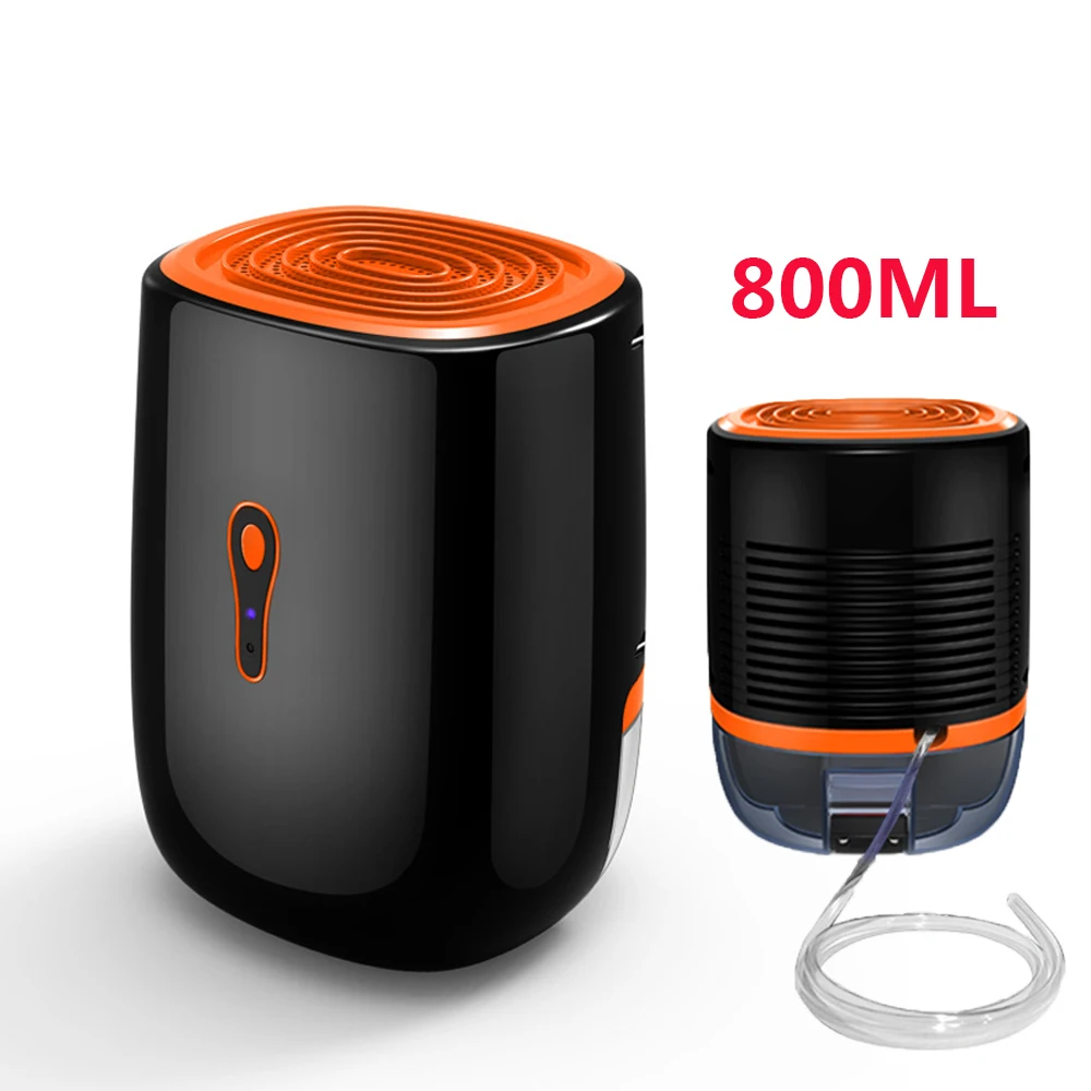 

Household Electric Air Dehumidifier Portable Cleaning Equipment Ultra-quiet Air Dryer Moisture Absorber 800ml Water Tank