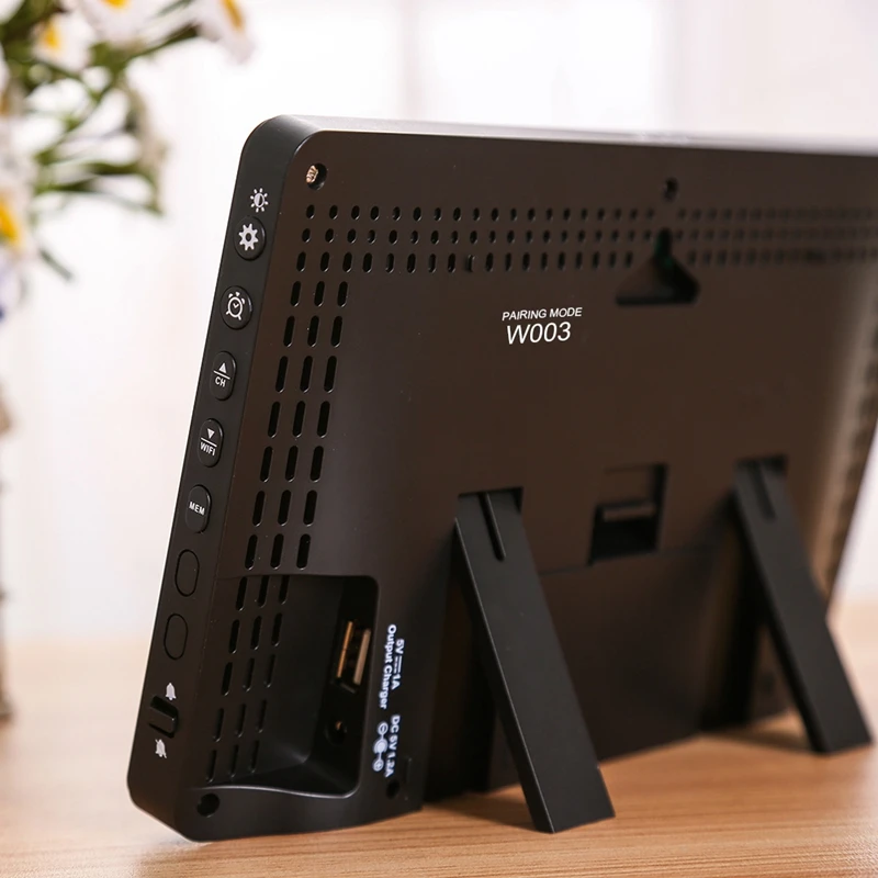 Цифровой настенный будильник с Wi-Fi метеостанцией уличный комнатный Измеритель
