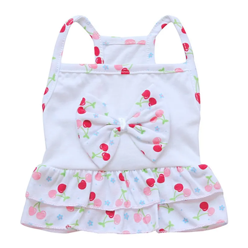 Летняя жилетка для собак и кошек платье-майка фруктовый плавательный костюм