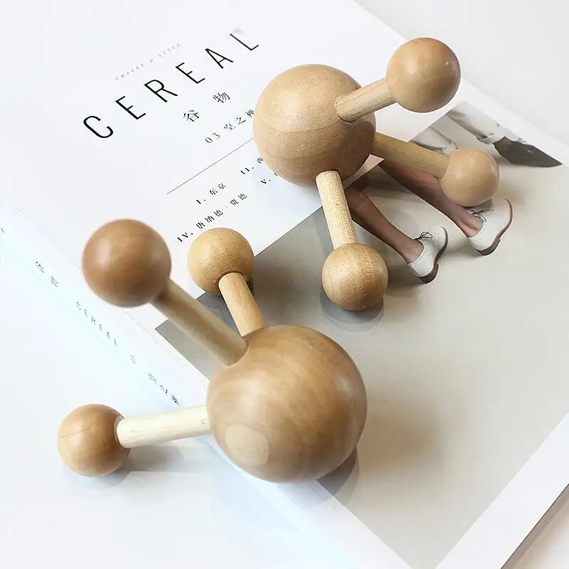 1 шт. деревянный ролик для массажа головы и шеи | Красота здоровье