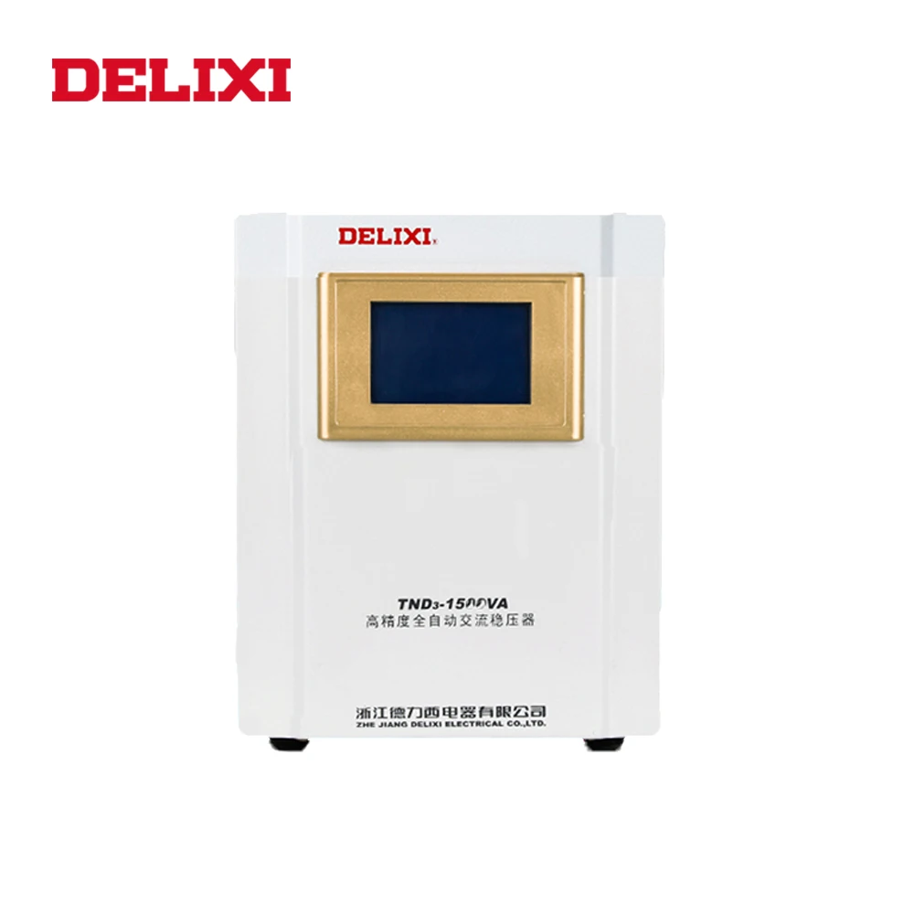 

DELIXI TND3-1.5KVA voltage stabilizer 1.5kw household refrigerator PC stabilizer Output Voltage 220V AC voltage regulator