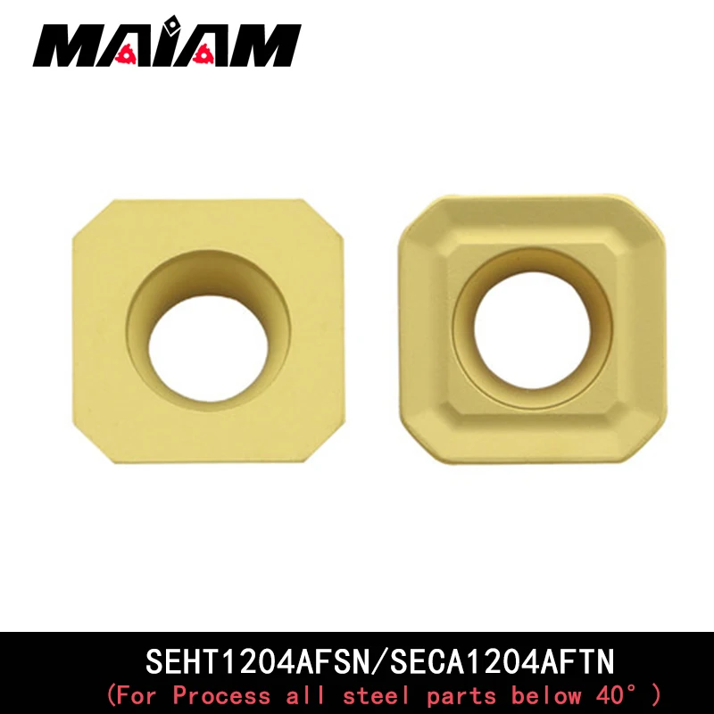 

SECA SEHT inserts SECA1204 SEHT1204 SECA1204AFTN SEHT1204AFSN insert carbide cnc milling cutter insert KM12 tool holder