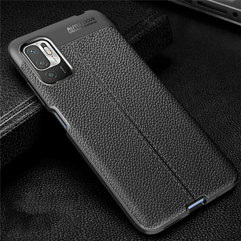 

For Xiaomi POCO M3 Pro Soft Silicone Case X2 X3 NFC F2 F3 M2 M3 C3 Pro Lychee texture Protective Phone Bumper Funda