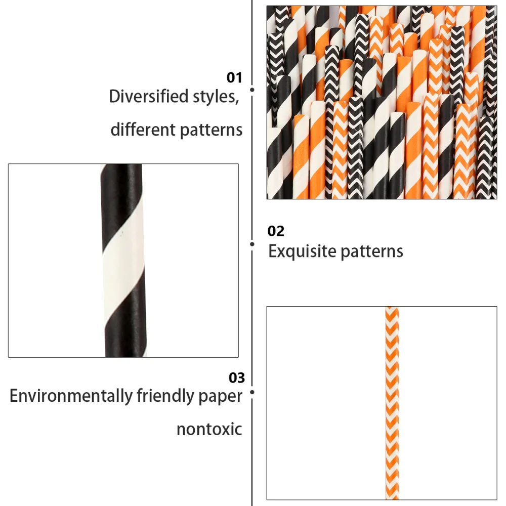 

100pcs Straws Drinking Straw Party Decoration Supplies