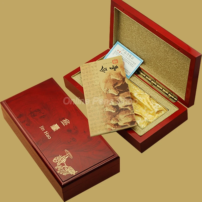 Jinhao винтажный двойной дракон играющий жемчуг резьба по металлу тиснение тяжелая