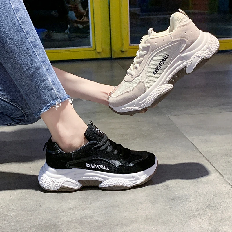 Новинка сезон осень женские кроссовки на толстой подошве коллекция 2019 года