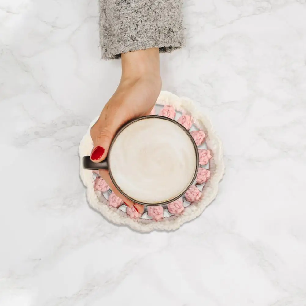 

Novelty Coaster Thicken Non-slip Heat-insulated Tea Coaster Cup Pad Coaster
