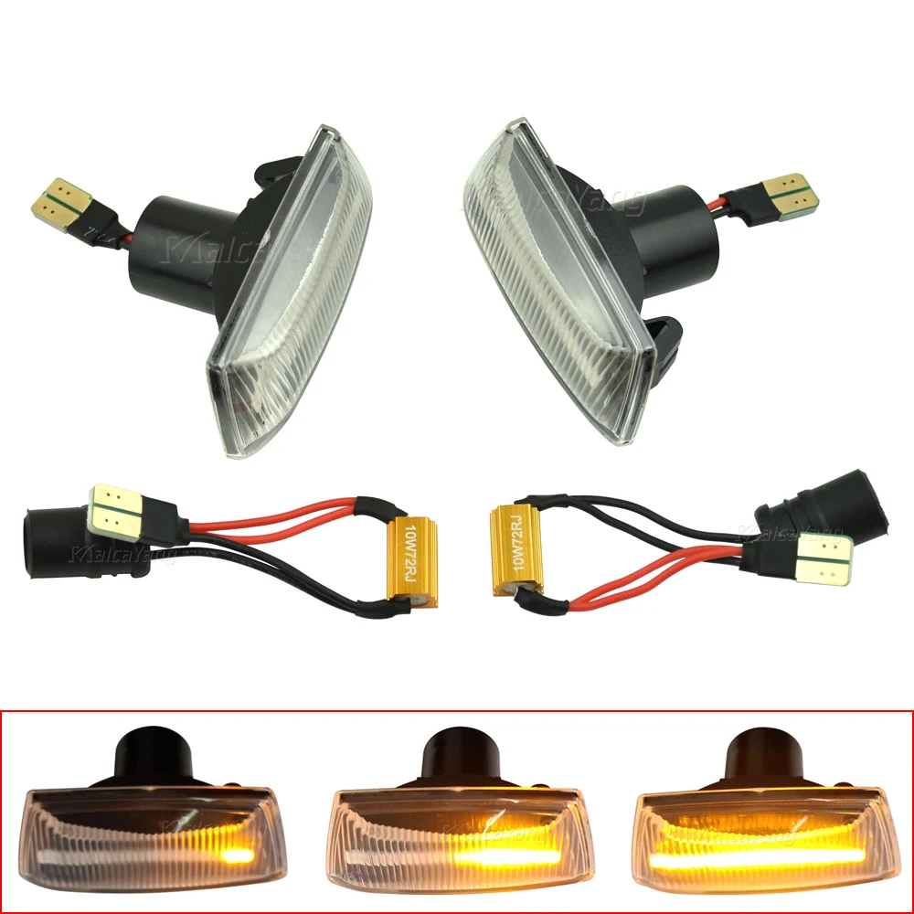 

2pcs Dynamic LED Car Side Marker Lights Repeater Signal Lights For Opel Insignia Astra H Zafira B Corsa D For Chevrolet Cruze