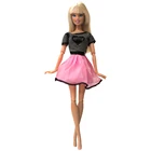 Новинка, 1 шт., ярко-розовое платье, Современная юбка, повседневная одежда для вечевечерние, Одежда для куклы Барби, аксессуары для детских игрушек