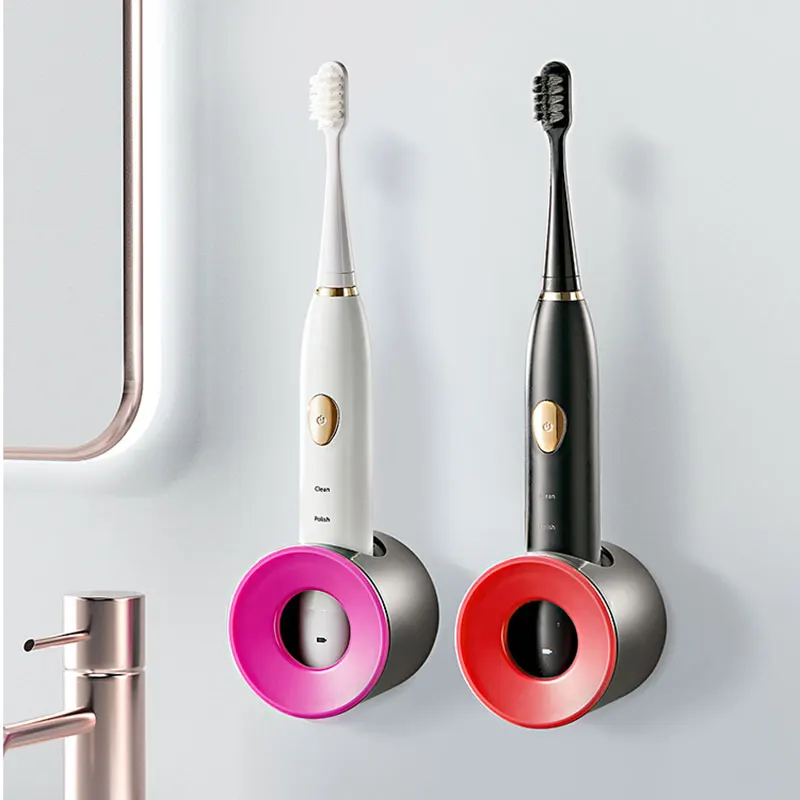 

Adjustable Electric Toothbrush Holder Punching Free Wall-mounted Storage Shelf Rack for Electric Toothbrush JS23